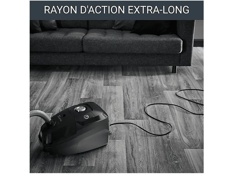 Aspirador con bolsa - ROWENTA RO6136, 900 W, Potencia de succión 750 W, Depósito 4,5 l, Negro — foto 5