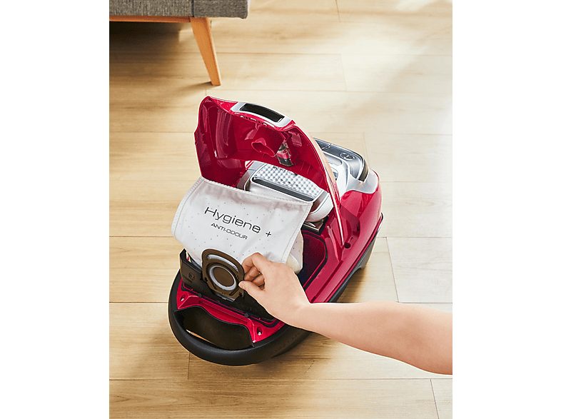 Aspirador con bolsa - ROWENTA RO7473EA, 400 W, Depósito 4,5 l, Rojo — foto 9