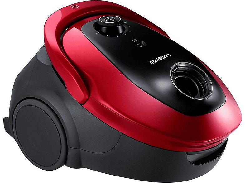 Aspirador con bolsa - SAMSUNG VC07M25E0WR/GE, 750 W, Potencia de succión 200 AirWatt, Depósito 2,5 l, Negro, Rojo — foto 4