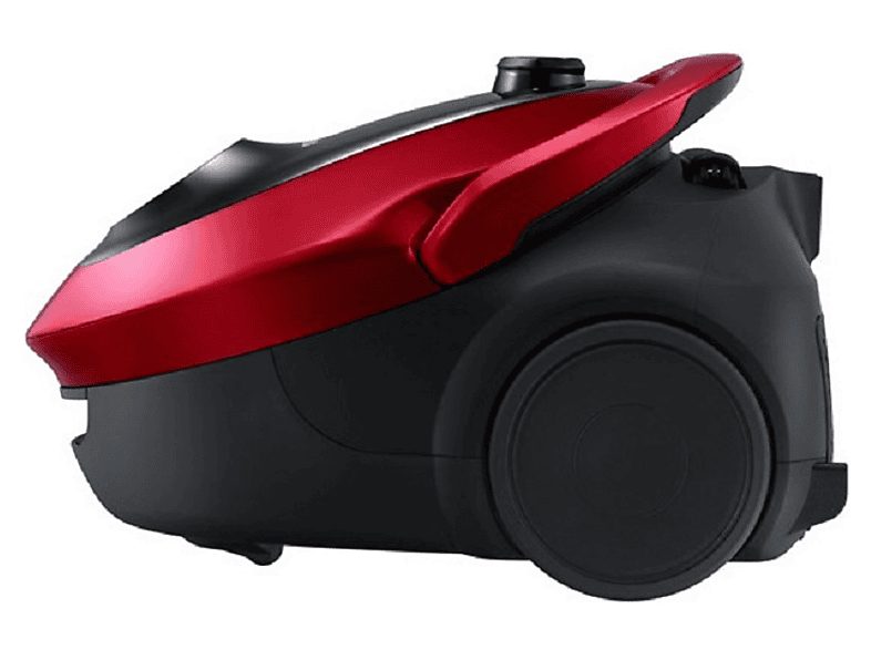Aspirador con bolsa - SAMSUNG VC07M25E0WR/GE, 750 W, Potencia de succión 200 AirWatt, Depósito 2,5 l, Negro, Rojo — foto 5