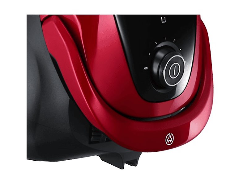 Aspirador con bolsa - SAMSUNG VC07M25E0WR/GE, 750 W, Potencia de succión 200 AirWatt, Depósito 2,5 l, Negro, Rojo — foto 8