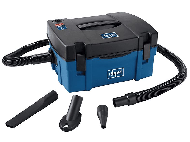 SCHEPPACH Aspirador con bolsa - SCHEPPACH 5906301901, 1250 W, Depósito 5 l, Negro