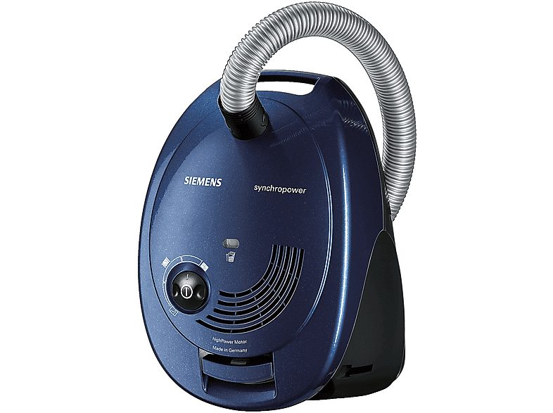 Aspirador con bolsa - SIEMENS VS06A111, 600 W, Depósito 4 l, Azul — foto 4