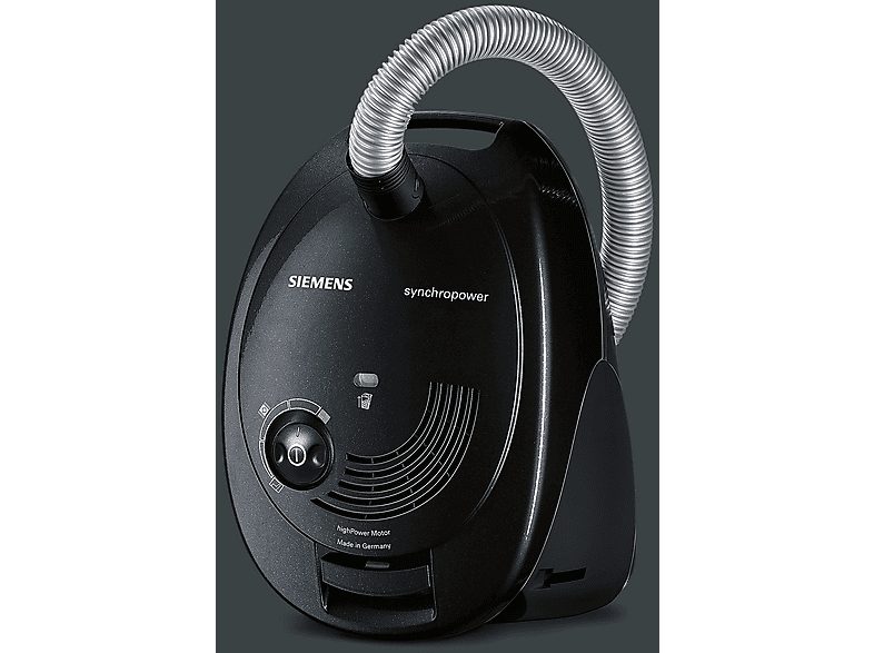 Aspirador con bolsa - SIEMENS VS06A212, 600 W, Depósito 4 l, Negro — foto 5
