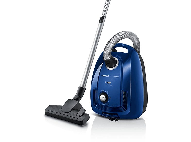 Aspirador con bolsa - SIEMENS VSC3320, 600 W, Depósito 4 l, Azul — foto 2