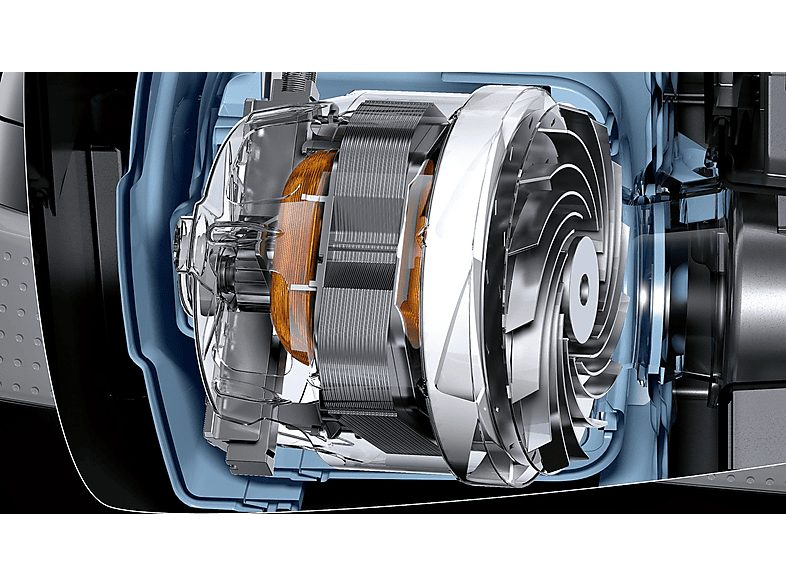 Aspirador con bolsa - SIEMENS VSC3320, 600 W, Depósito 4 l, Azul — foto 3