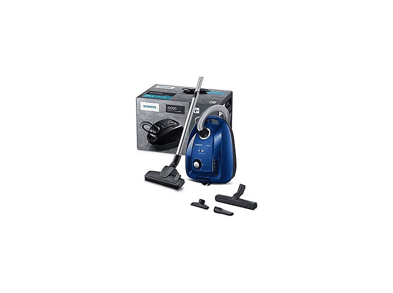 Aspirador con bolsa - SIEMENS VSC3320, 600 W, Depósito 4 l, Azul — foto 5