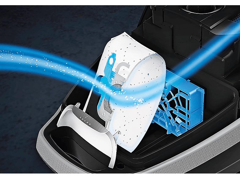 Aspirador con bolsa - SIEMENS VSP3AAAA, 750 W, Depósito 4 l, Rojo — foto 7