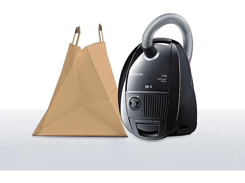 Aspirador con bolsa - SIEMENS VSZ3B212, 700 W, Depósito 4 l, Negro — foto 3