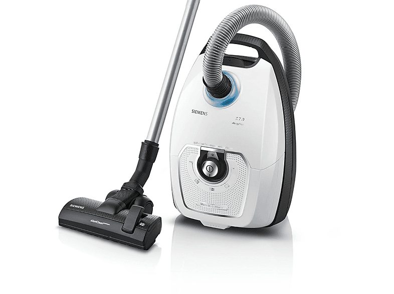 Aspirador con bolsa - SIEMENS VSZ7442S, 650 W, Depósito 5 l, Blanco — foto 2