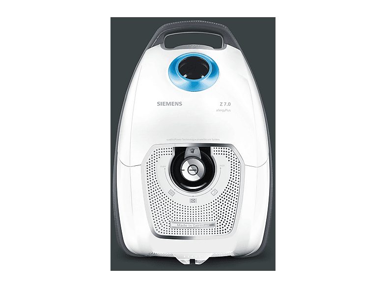 Aspirador con bolsa - SIEMENS VSZ7442S, 650 W, Depósito 5 l, Blanco — foto 5