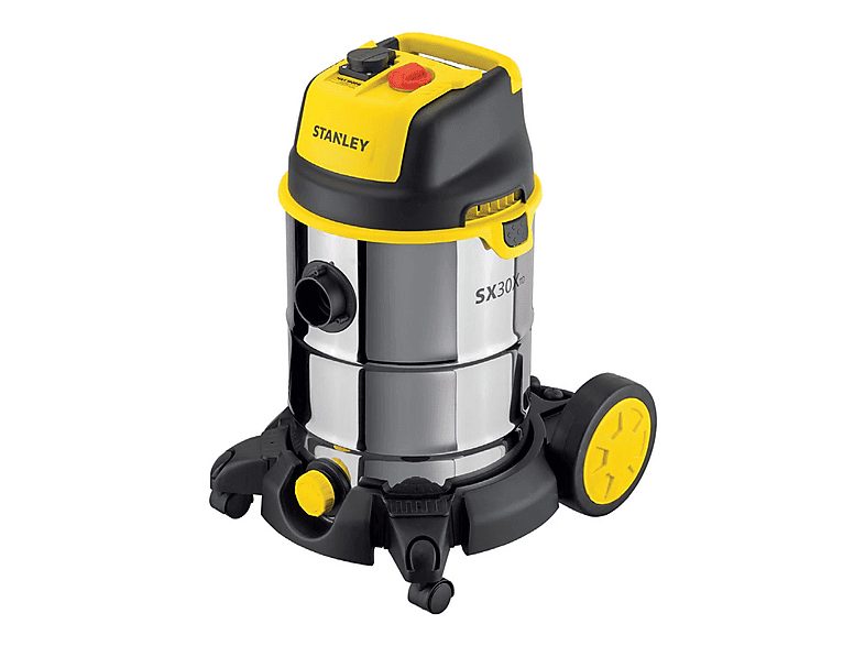 STANLEY Aspirador con bolsa - STANLEY 51695, 1600 W, Depósito 30 l, Inox