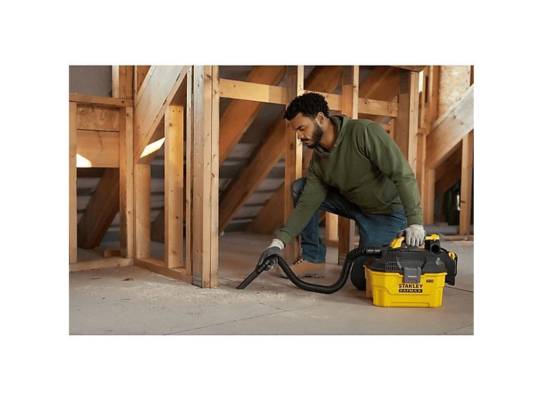 Aspirador con bolsa - STANLEY SFMCV002B-XJ, 18 W, Potencia de succión 350 W, Depósito 7,5 l, Inox — foto 8