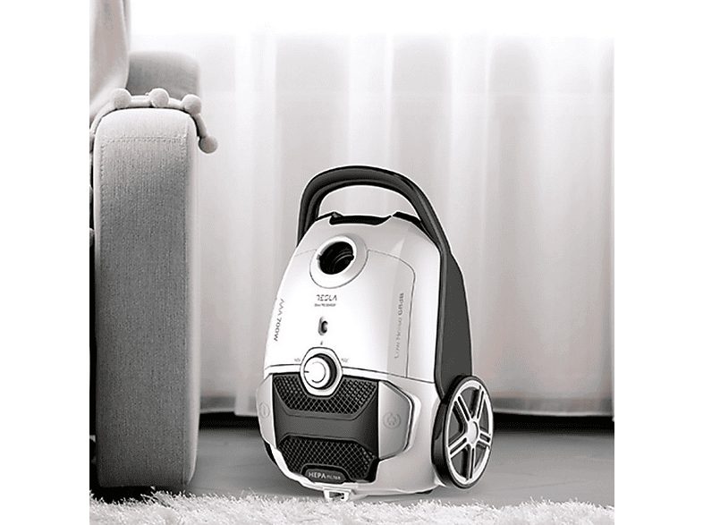 Aspirador con bolsa - TESLA BG400W, 700 W, Depósito 3 l, Blanco — foto 3