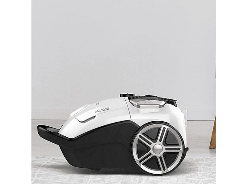 Aspirador con bolsa - TESLA BG400W, 700 W, Depósito 3 l, Blanco — foto 4