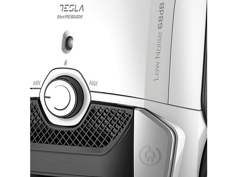 Aspirador con bolsa - TESLA BG400W, 700 W, Depósito 3 l, Blanco — foto 5