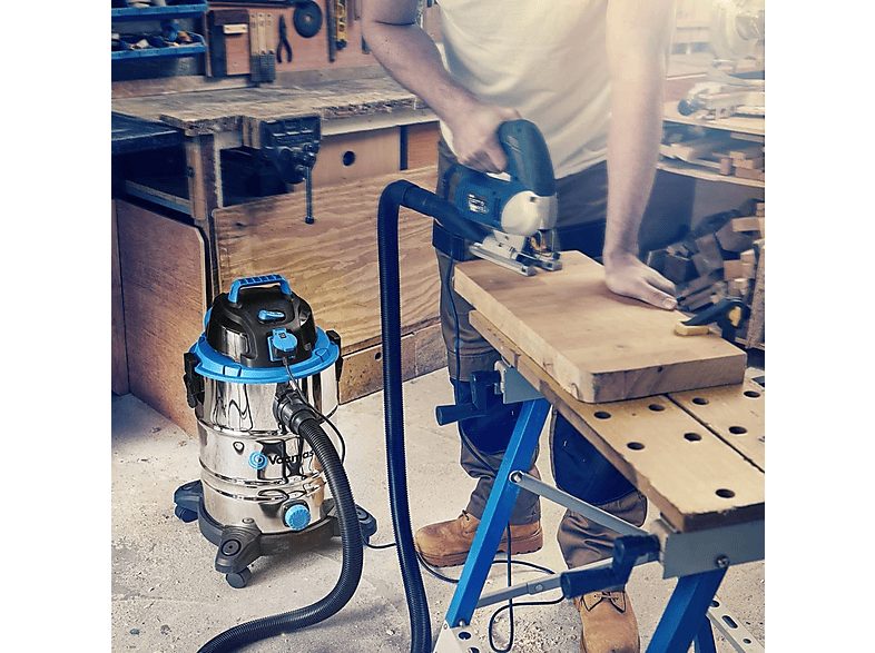 Aspirador con bolsa - VACMASTER VQ1530SFDC-03, 1500 W, Depósito 30 l, Inox — foto 2