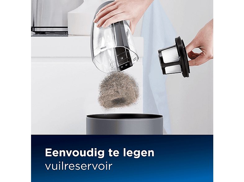 Aspirador de mano - BISSELL 2278N MPN, 14,4 V, Potencia de succión 25 W, Depósito 0,65 l, Autonomía 15.0 min, Negro — foto 6