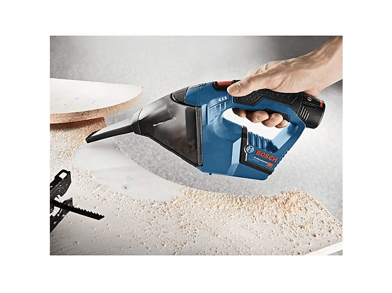 Aspirador de mano - BOSCH 06019E3003, 30 W, Depósito 350 ml, Negro, Azul, Rojo — foto 4