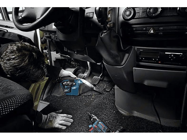 Aspirador de mano - BOSCH 06019E3003, 30 W, Depósito 350 ml, Negro, Azul, Rojo — foto 7