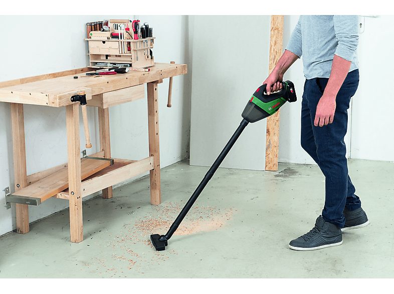 Aspirador de mano - BOSCH 06033B9103, 18 W, Depósito 500 ml, Autonomía 20 min, Negro, Verde — foto 8