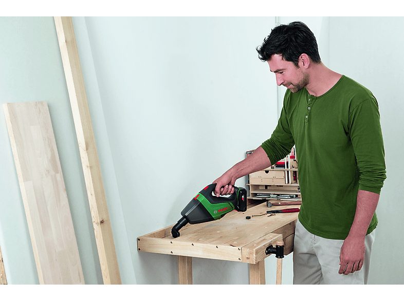 Aspirador de mano - BOSCH 06033B9103, 18 W, Depósito 500 ml, Autonomía 20 min, Negro, Verde — foto 9