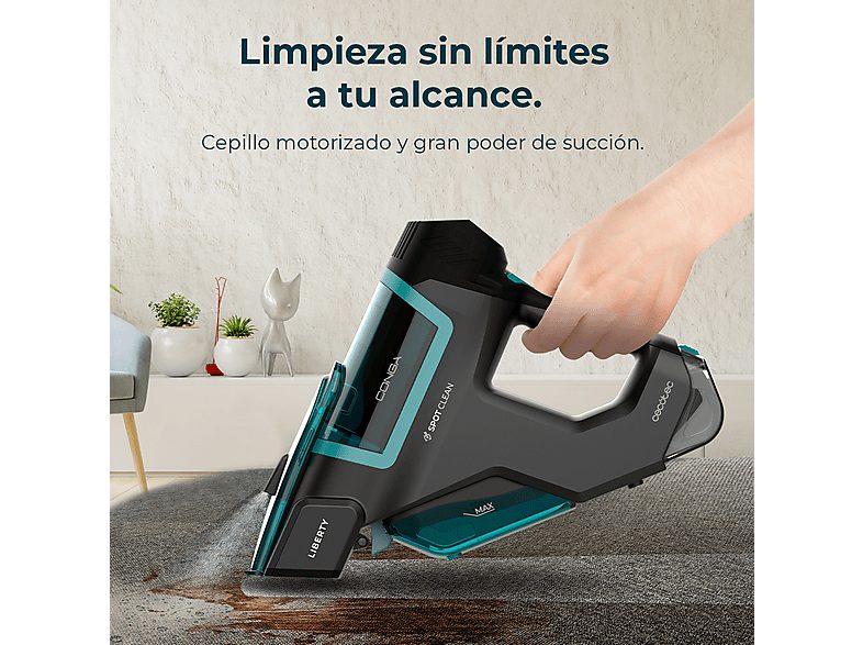 Aspirador de mano - CECOTEC Conga MotorHand Carpet&Spot Clean 2500, 100 W, Depósito 500 ml, Autonomía 120 min, Multicolor — foto 2