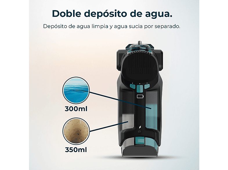 Aspirador de mano - CECOTEC Conga MotorHand Carpet&Spot Clean 2500, 100 W, Depósito 500 ml, Autonomía 120 min, Multicolor — foto 5