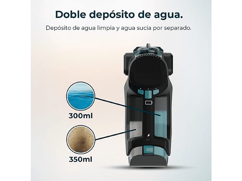 Aspirador de mano - CECOTEC Conga MotorHand Carpet&Spot Clean 2500, 100 W, Depósito 500 ml, Autonomía 120 min, Multicolor — foto 7