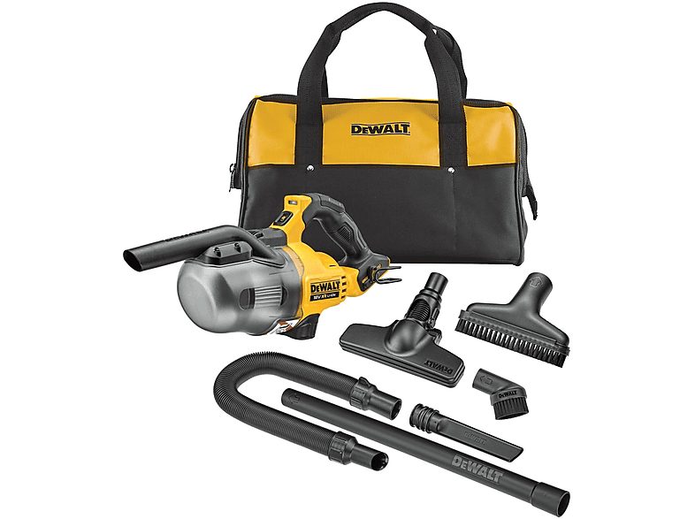 DEWALT Aspirador de mano - DEWALT DCV501LN-XJ, 0 W, Depósito 1,260 l, Autonomía 22 min, Negro
