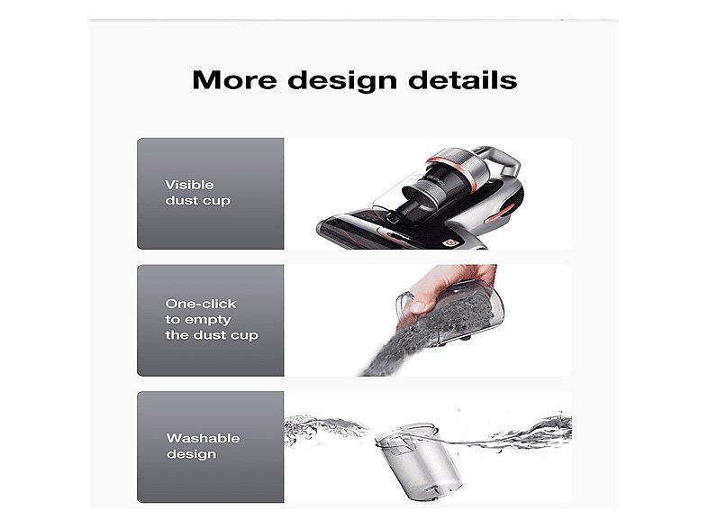 Aspirador de mano - JIMMY BX7 Pro, 700 W, Depósito 0,5 l, Gris — foto 8