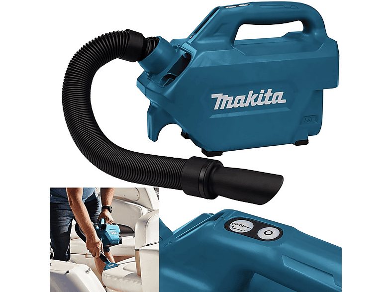 Aspirador de mano - MAKITA 211017302, 1200 W, Potencia de succión 5400 kPa, Depósito 0,5 l, Autonomía 20 / 30 / 80 min, Turquesa — foto 9