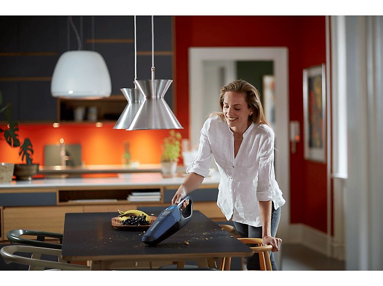 Aspirador de mano - NILFISK Quick 28V, 170 W, Potencia de succión 170 W, Depósito 0,6 l, Azul — foto 3