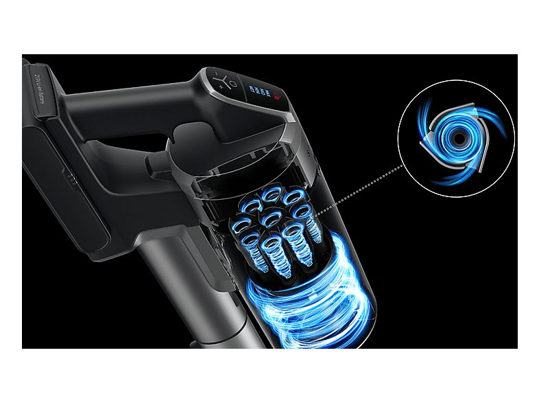 Aspirador de mano - SAMSUNG Jet 60 turbo, 410 W, Potencia de succión 150 W, Depósito 0,8 l, Autonomía 40 min, Negro — foto 8