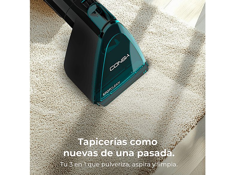 Aspirador de tapicerías - Cecotec Conga 7000 Carpet&Spot Clean Steam XXL, 1700 W, Radio de hasta 7 m, Limpia tapicerías, Azul y Negro — foto 2