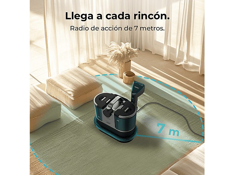 Aspirador de tapicerías - Cecotec Conga 7000 Carpet&Spot Clean Steam XXL, 1700 W, Radio de hasta 7 m, Limpia tapicerías, Azul y Negro — foto 5