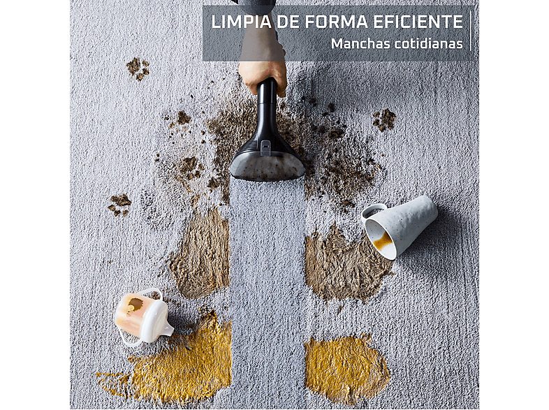 Aspirador de tapicerías - Rowenta Clean IT IN5021, Limpia tapicerías y manchas, Depósito extraíble, 2.3L, Hasta 13.5 kPa, 750w, Autolimpieza,  Negro — foto 2