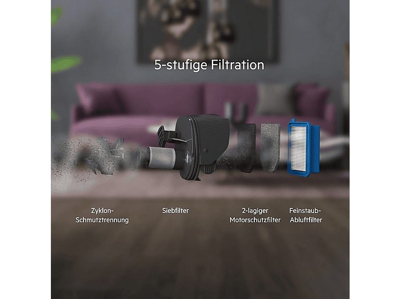 Aspirador escoba - AEG AKLBB1770242442, 29 W, Depósito 0,3 l, Autonomía 45 min, Negro — foto 5