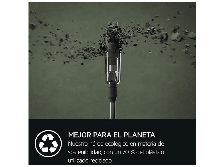 Aspirador escoba - AEG Aspirador Escoba AEG AP71UB14GG Ultimate, Potencia de succión 95 AirWatt, Autonomía 50 min, Gris — foto 4