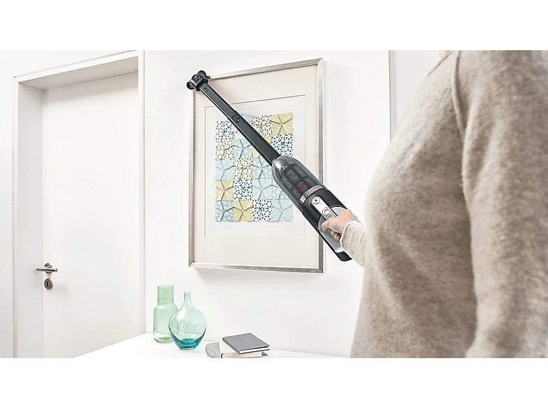 Aspirador escoba - BOSCH BBH3ZOO28, 25,2 V, Potencia de succión 25 AirWatt, Depósito 0,4 l, Negro, Rojo — foto 5