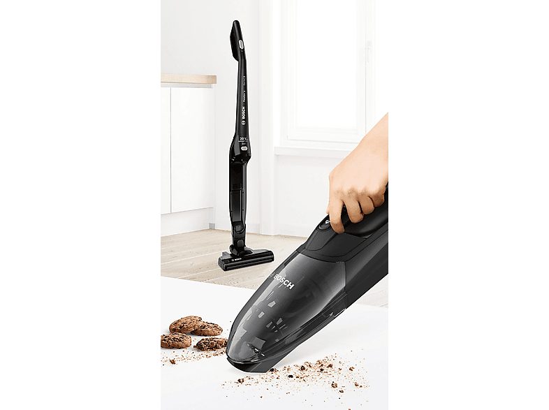 Aspirador escoba - BOSCH BBHF220, 38,7 W, Depósito 0,4 l, Autonomía 40 min, Negro — foto 6