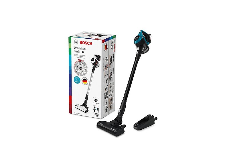 Aspirador escoba - BOSCH BBS611LAG, 6 W, Depósito 0,3 l, Autonomía 8.0 min, Azul — foto 4