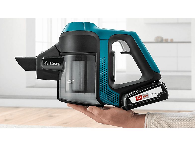 Aspirador escoba - BOSCH BBS611LAG, 6 W, Depósito 0,3 l, Autonomía 8.0 min, Azul — foto 6