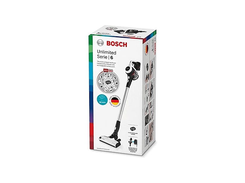 Aspirador escoba - BOSCH BBS611MAT, 200 W, Depósito 0,3 l, Autonomía 30 min, Azul — foto 5