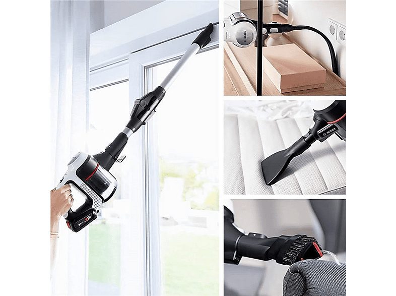 Aspirador escoba - BOSCH BBS711W, 54 W, Depósito 0,3 l, Autonomía 40 min, Inox — foto 9