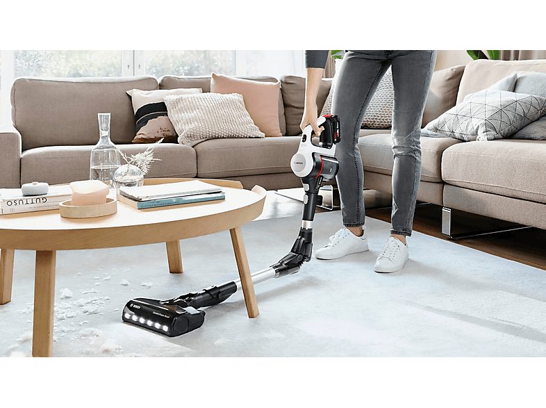 Aspirador escoba - BOSCH BCS711XXL, 7 W, Depósito 0,3 l, Autonomía 40 min, Blanco — foto 4