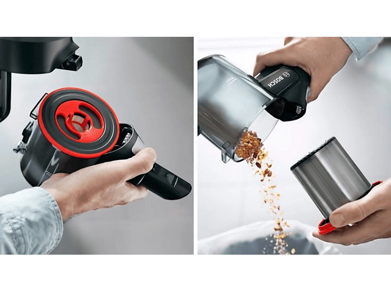 Aspirador escoba - BOSCH BSS71125AH, 500 W, Depósito 0,3 l, Autonomía 35 min, Negro — foto 5