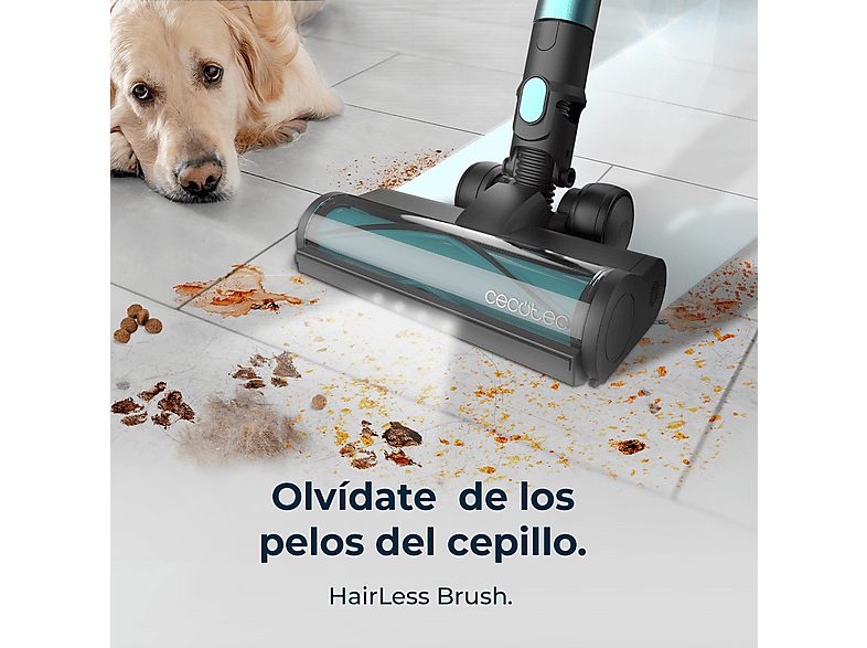 Aspirador escoba - CECOTEC Cecotec Conga Rockstar 2500 Thunder Pet Flex, 400 W, Potencia de succión 30 kPa, Depósito 500 ml, Autonomía 120 min, Multicolor — foto 3