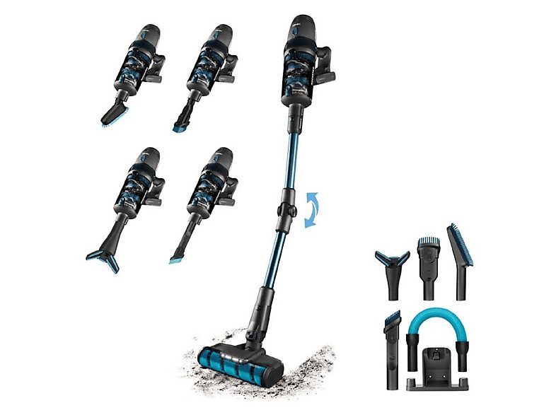 Aspirador escoba - CECOTEC Conga Rockstar 11500 Odyssey ErgoFlex, 850 W, Potencia de succión 300 AirWatt, Depósito 0,5 ml, Autonomía 120 min, Multicolor — foto 2