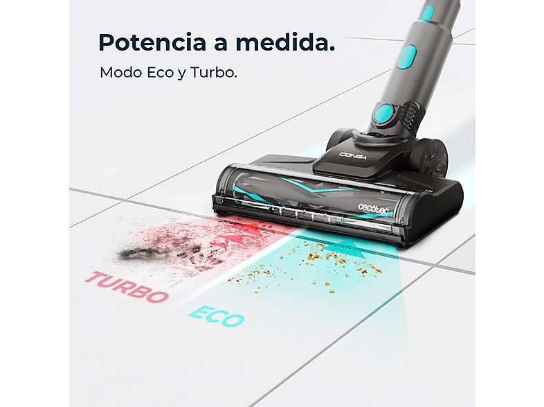Aspirador escoba - CECOTEC Conga Rockstar 1500 Horizon Genesis XL, 215 W, Potencia de succión 215 W, Depósito 0,5 l, Autonomía 120 min, Multicolor — foto 5